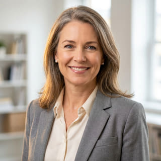 Sarah Coleman, directora financiera en Vasto Patermanza, mostrada en una imagen de perfil